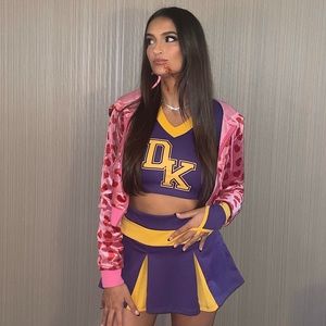 Jennifer Check (Jennifer’s Body) costume; cheerleader costume + heart jacket